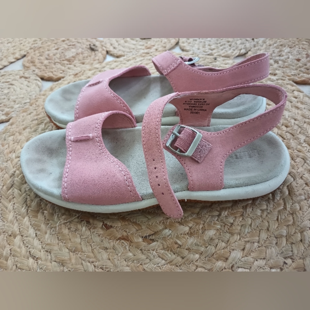 Women's L.L. Bean Pink Suede Sandals
